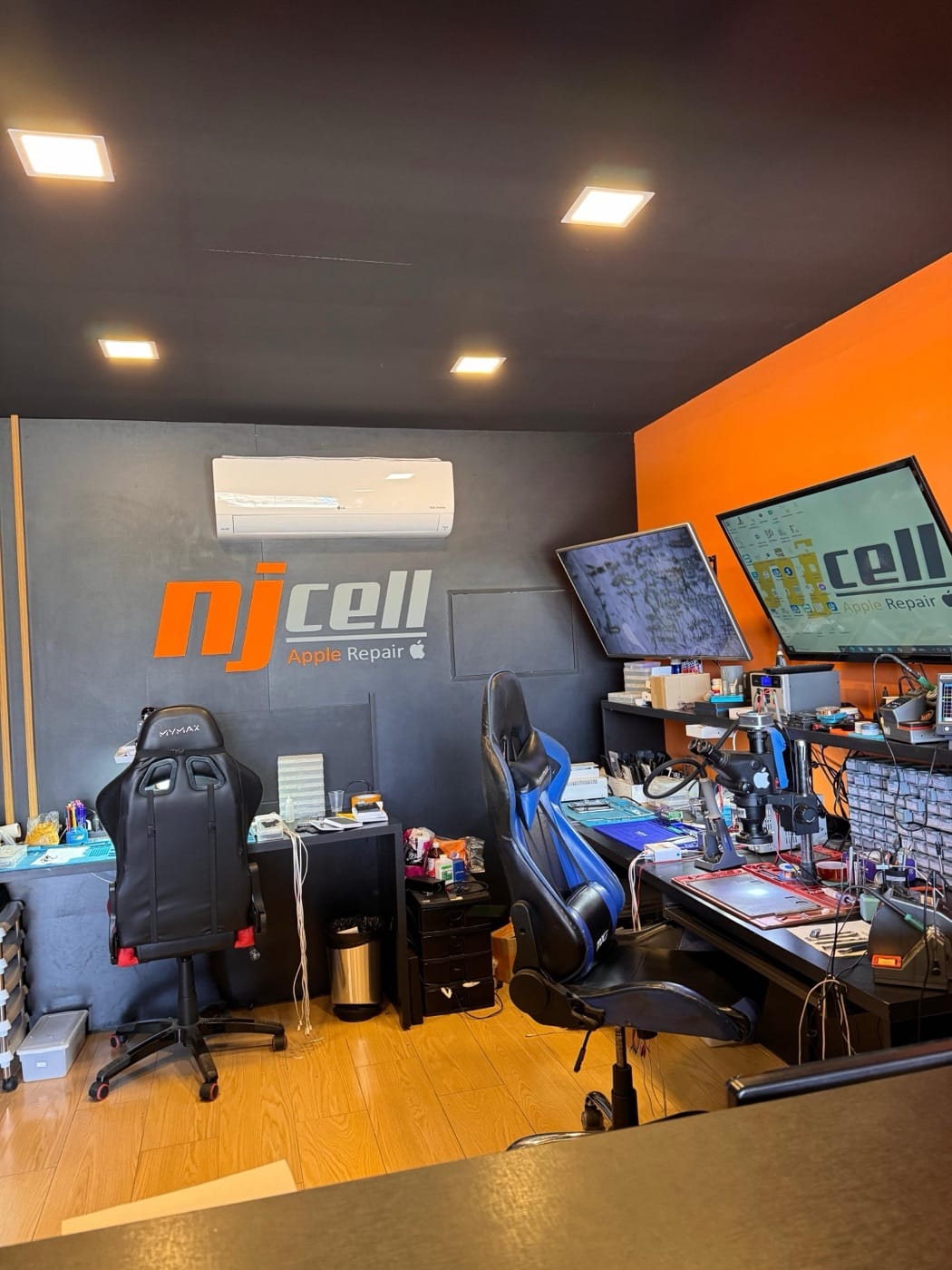 Laboratório técnico NJCELL para reparo de iPhone e Mac